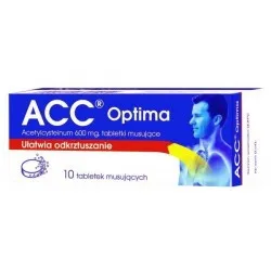 ACC Optima 600mg tebletki mussujące 10 sztuk