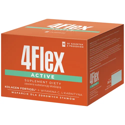 4Flex Active, smak truskawkowy, 30 saszetek